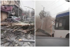 ВИДЕО: В Бишкеке штормовой ветер валит деревья и сносит крыши