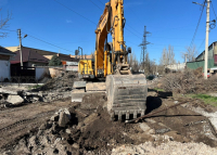 На улице Кокчетавской в Бишкеке начали капитальный ремонт