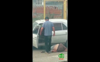 В Бишкеке мужчина жестоко избил угонщика автомобиля (видео)