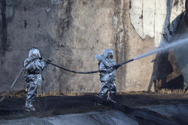 На ТЭЦ Бишкека прошли учения: отрабатывали действия при утечке аммиака