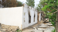 В селе Максат на месте сгоревших домов началось строительство новых жилищ