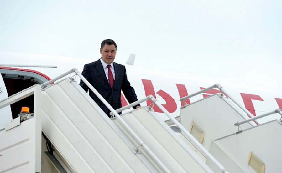 Садыр Жапаров вылетел с официальным визитом в Россию