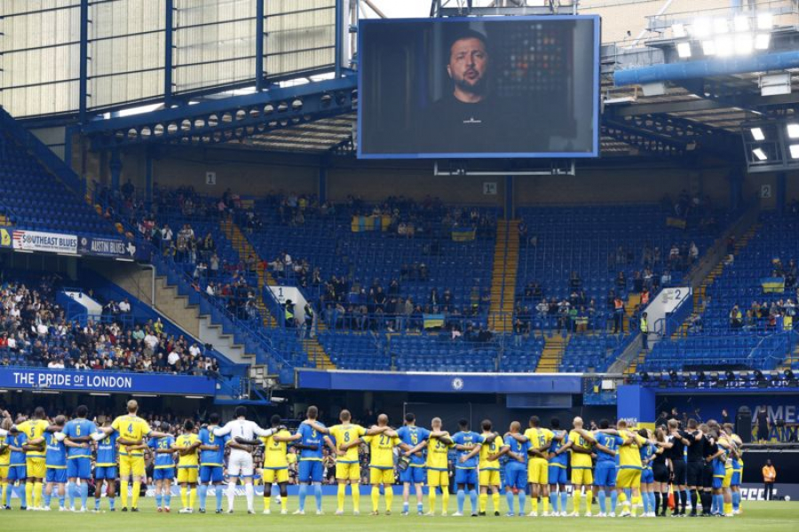 В Лондоне прошел благотворительный футбольный матч в поддержку Украины