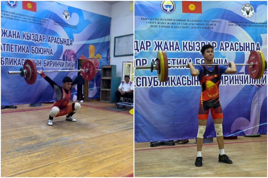 Спорт мектебинин окуучулары оор атлетика боюнча Кыргыз Республикасынын чемпионатында 12 медалга ээ болушту