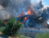В Токмаке крупный пожар - горит склад площадью 4 тыс. квадратов