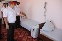 Кислородные концентраторы передали медслужбе УВД Баткенской области и местной больнице