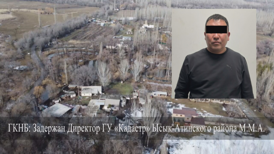 Задержан директор ГУ «Кадастр» Ысык-Атинского района