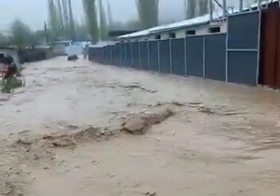 На юге Кыргызстана селевые потоки затапливают села, жителей эвакуируют - видео