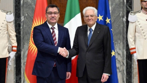 Садыр Жапаров провел переговоры с президентом Италии Серджо Маттареллой