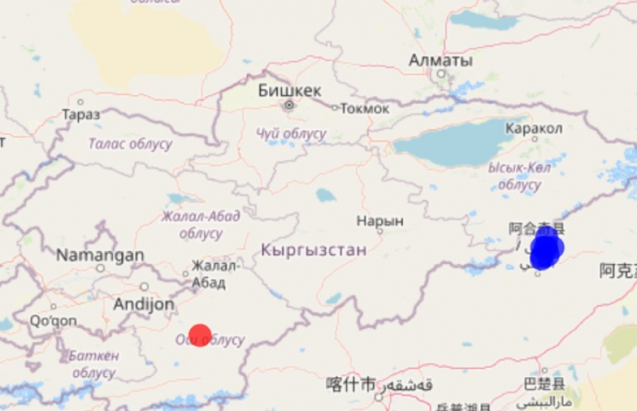 На территории Кыргызстана сегодня зафиксировали 4 землетрясения