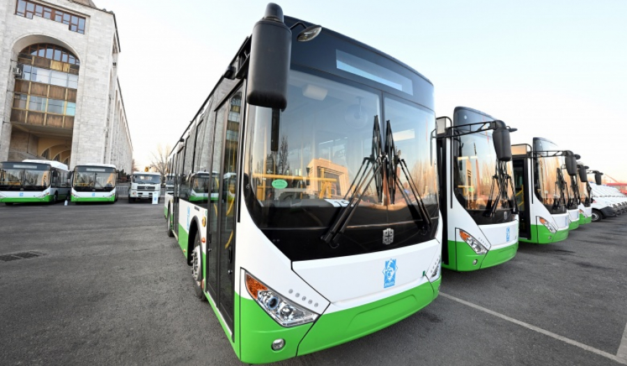 В Бишкеке начал курсировать новый автобусный маршрут