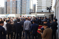 Бишкекте тез жардам кызматынын айдоочулары митингге чыгышты