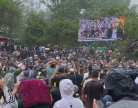 В Ноокате во время турнира по борьбе алыш произошла массовая драка (видео)