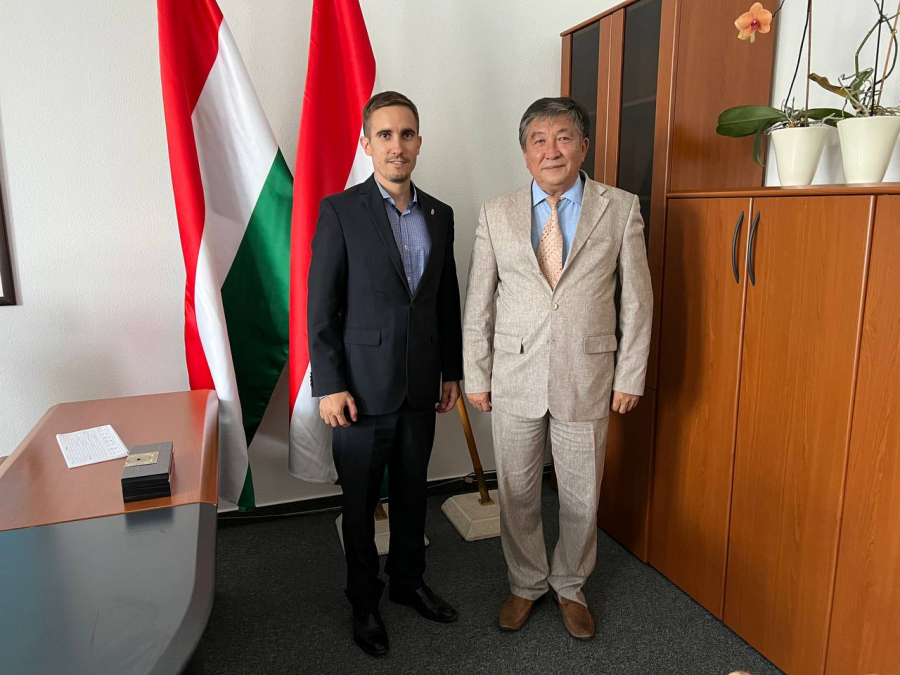 Посол Талантбек Кушчубеков встретился с замом госсекретаря МИД Венгрии Адамом Штифтером