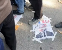 На юге Кыргызстана проходят митинги против президента Франции (видео)