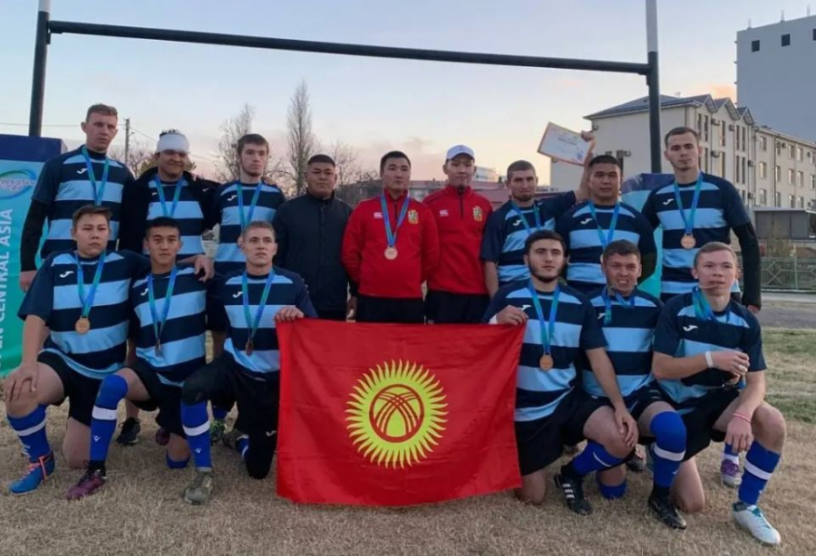 Команда Кыргызстана по регби стала бронзовым призером центральноазиатского турнира