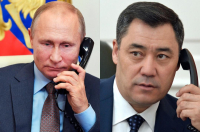 Жапаров обсудил с Путиным конфликт на границе. Ожидается визит президента КР в Москву