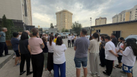 В Бишкеке на месте АЗС строят многоэтажку