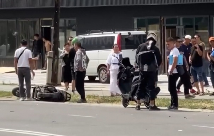 На злосчастном перекрестке в Бишкеке снова произошло ДТП (видео)