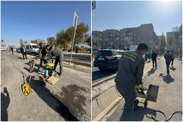 Новый асфальт «поплыл» в микрорайоне «Тунгуч» (фото)