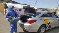 «Яндекс Go» организовал в Бишкеке дезинфекцию машин, подключенных к сервису