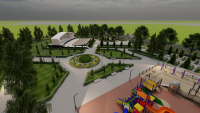 В селе Ленинское появится новый сквер - эскизы