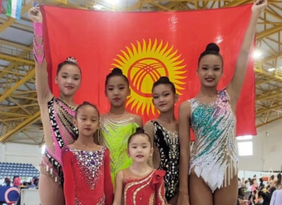 Кыргызстанки завоевали золото в международных соревнованиях по художественной гимнастике в Грузии (фото)