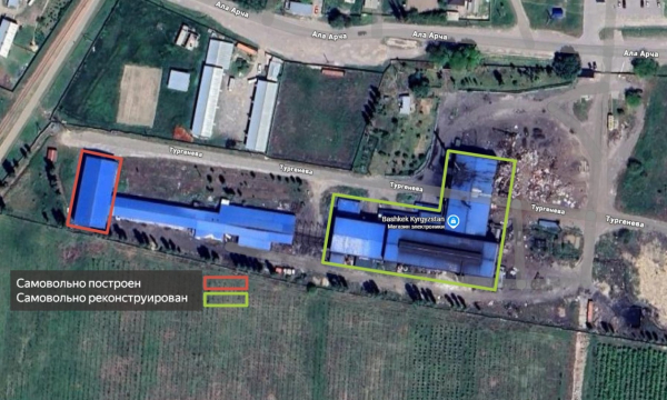 В Шопокове за незаконное строительство компанию оштрафовали на 800 тысяч сомов