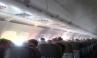 Дым в самолете посеял панику среди пассажиров, вылетевших из Бишкека (видео)