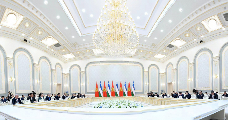 Садыр Жапаров и Шавкат Мирзиёев провели переговоры в Ташкенте