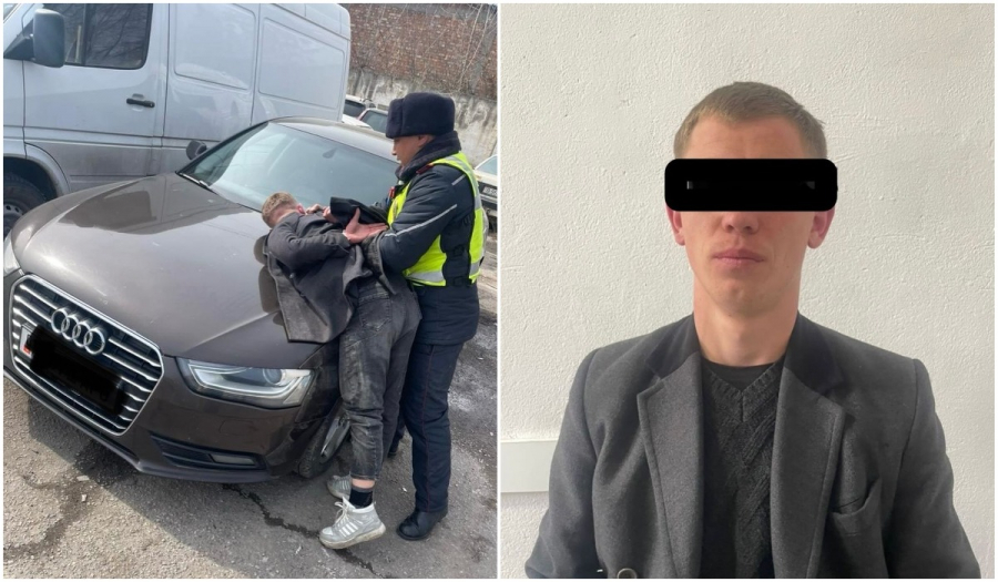 22-летний парень угнал в Бишкеке Audi A4, милиция устроила за ним погоню