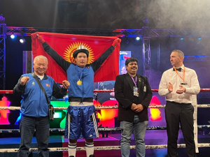 Кыргызстанец стал чемпионом мира по шахбоксу