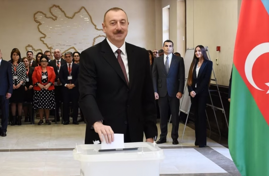 Выборы в Азербайджане: Ильхам Алиев побеждает, набрав более 90% голосов