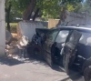 Служебная машина УВД протаранила забор военкомата. Комментарий МВД (видео)