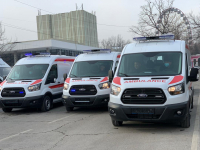 В Бишкеке появилось шесть новых реанимобилей для скорой медицинской помощи