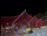 Девушка на базе «Кашка-Кулак» пробила ограждение и сорвалась в ущелье (видео)