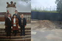 В Чон-Арыке ради расширения дороги к ШОС снесли памятник воинам ВОВ