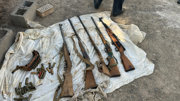 У бывшего сотрудника милиции в Майлуу-Суу обнаружили оружие и боеприпасы
