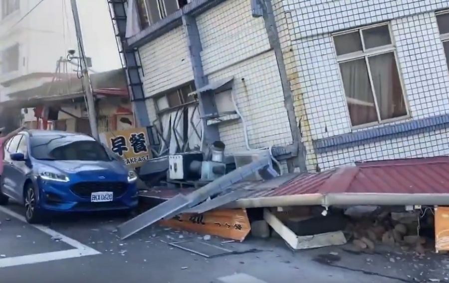 На Тайване произошло несколько мощных землетрясений - видео