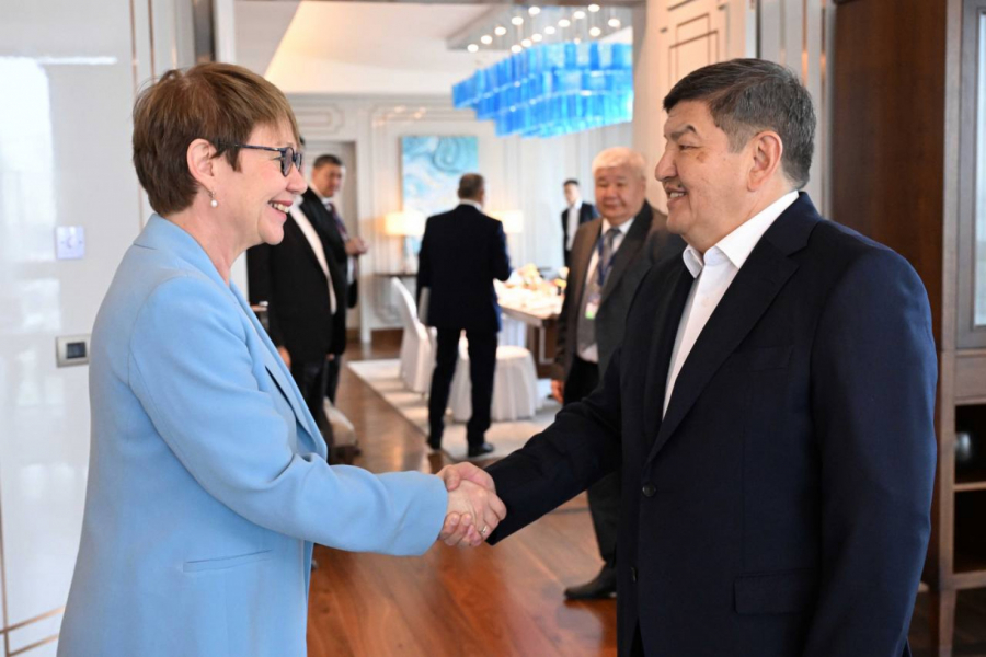 Акылбек Жапаров встретился с президентом ЕБРР Одиль Рено-Бассо в Ташкенте