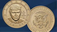 В США выпустили монету номиналом $1 с портретом Дональда Трампа