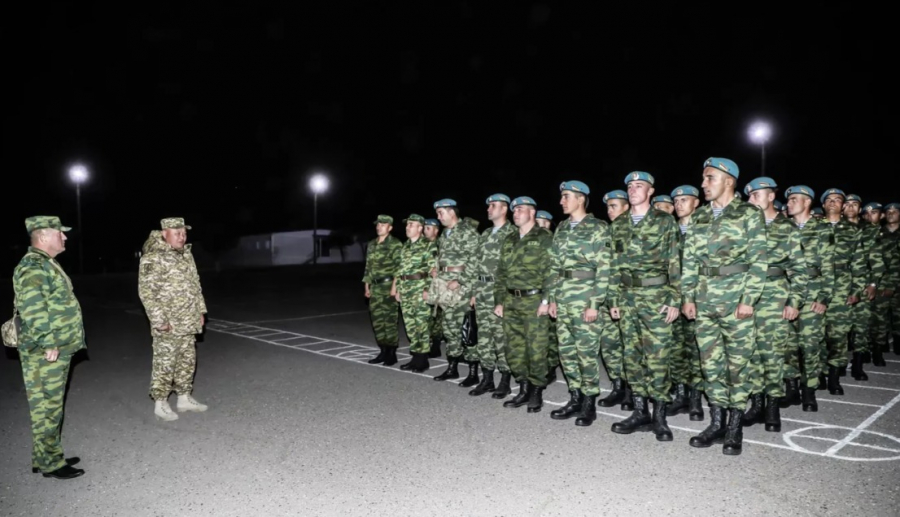 Таджикские военные прибыли в Кыргызстан для участия в учениях ОДКБ