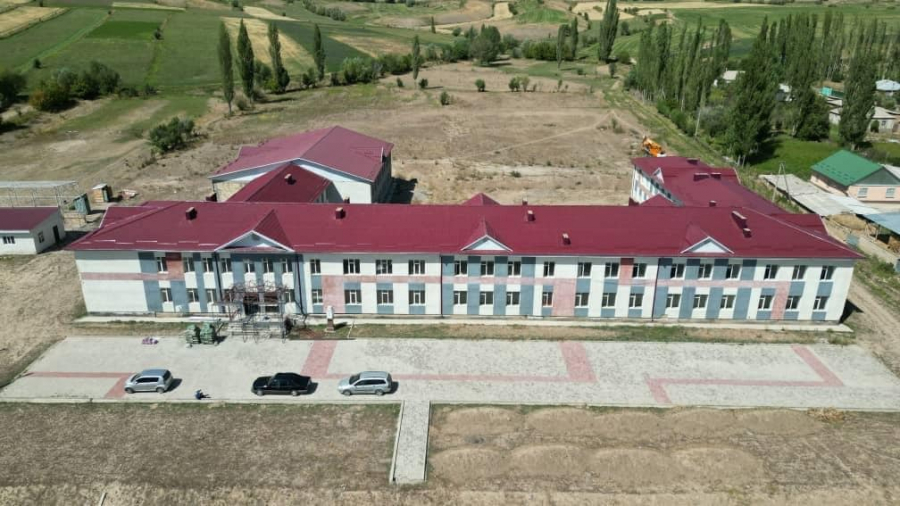В селе Арал завершается строительство школы на 450 ученических мест