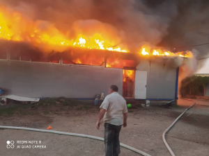 В Чуйской области сгорел строймагазин​ (видео)