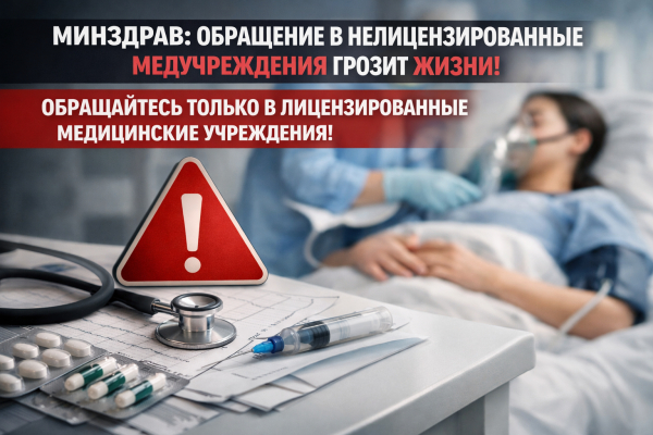 Минздрав: Обращение в нелицензированные медучреждения грозит жизни