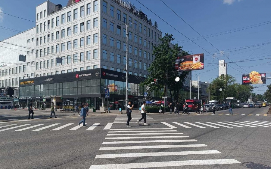 Первый диагональный пешеходный переход появился в столице